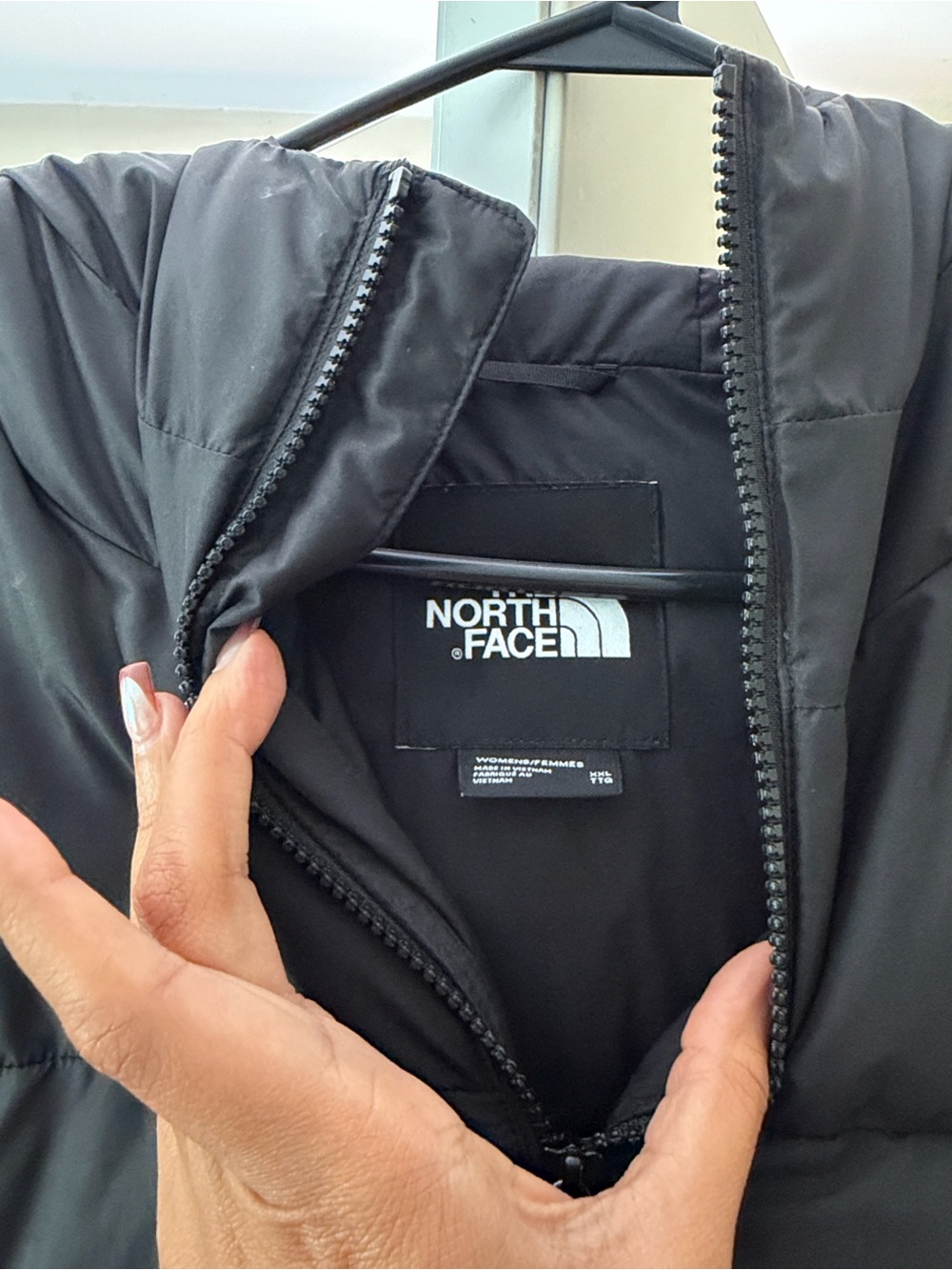 The North Face Black Puffer Jacket with Hood